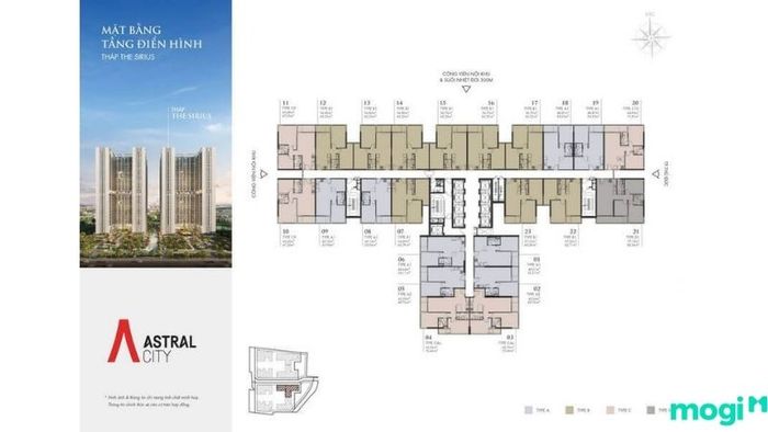 Mặt bằng tầng điển hình chung cư