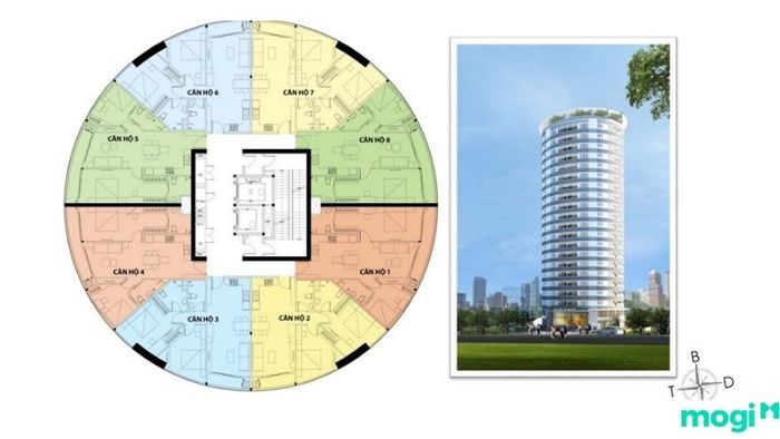 Mặt bằng tầng điển hình chung cư