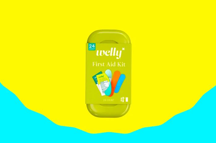 Green Metal First Aid Kit Shaped Like a Cellphone