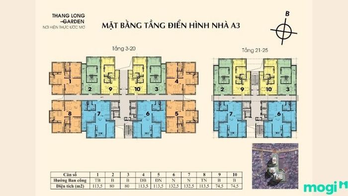 Mặt bằng căn hộ chung cư