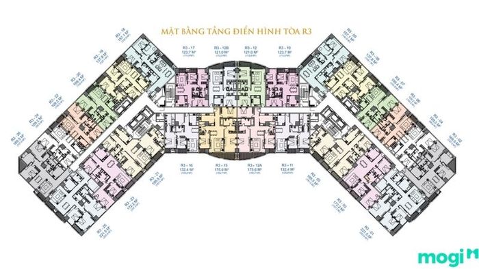 Mặt bằng điển hình chung cư