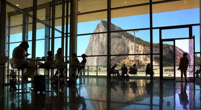 Gibraltar Airport is located in disputed territory.