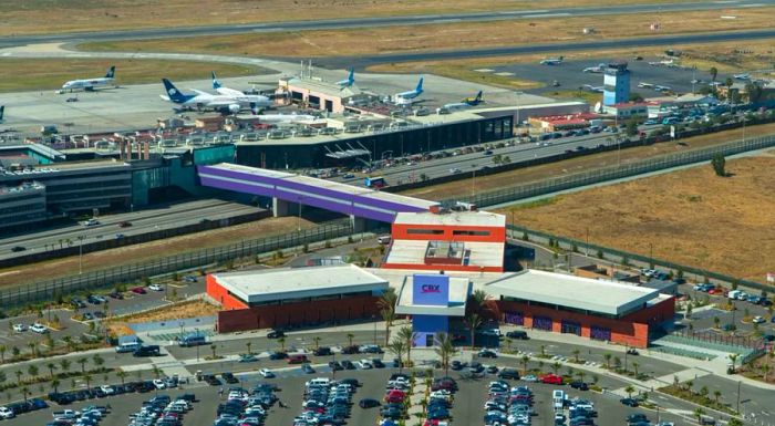 The Cross Border Xpress offers a pedestrian bridge to facilitate crossing the US-Mexico border, providing a seamless passage for travelers.