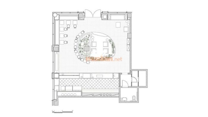 Quán cà phê sân vườn thiết kế đơn giản nhưng vẫn thu hút ánh nhìn – Nguồn ảnh: Sưu tầm