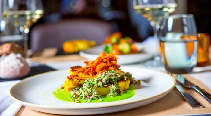 Naturally, all the food served at Hilton London Bankside is entirely vegan.