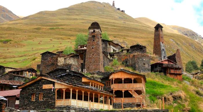 Dartlo, a historic gem in Georgia, is renowned for its ancient stone houses and towers.