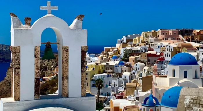 I’m no professional photographer, but it’s nearly impossible to take a bad shot of Santorini’s iconic blue-and-white domed houses.