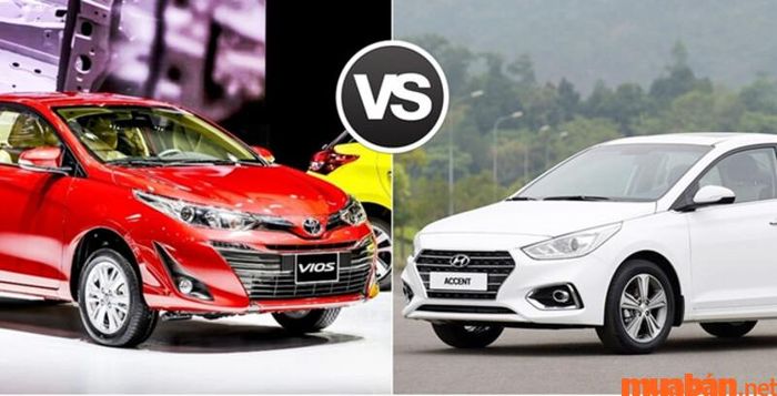 So sánh Hyundai Accent và Toyota Vios chi tiết hơn