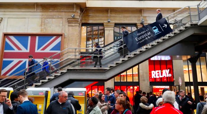 Unimpressive: Gare du Nord station in Paris.