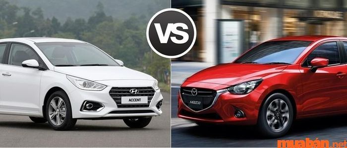 So sánh Hyundai Accent và Mazda 2 chi tiết