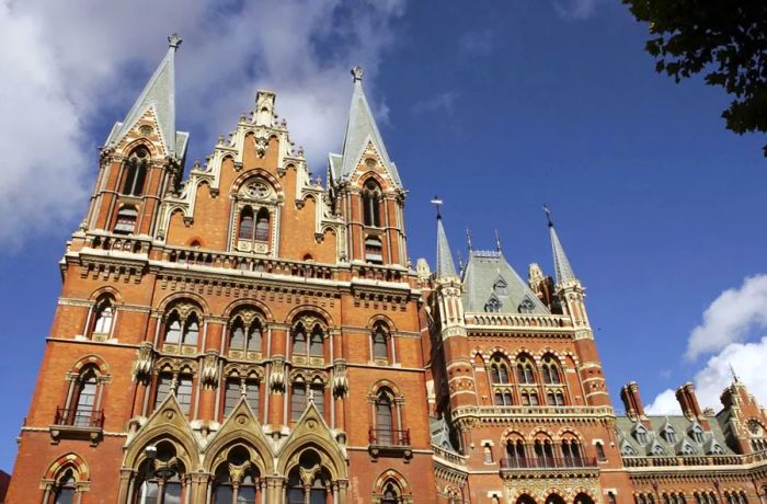 St Pancras station -- a true gem of Victorian architecture in London.