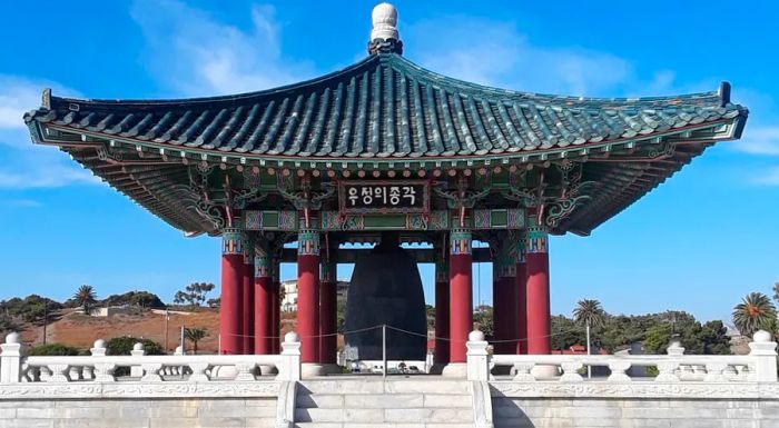 The Korean Friendship Bell is sounded on several occasions, including Korean American Day, which is observed on January 13.