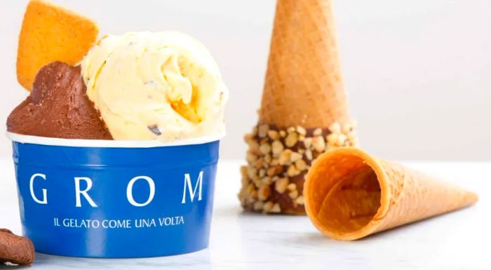 Grom offers gluten-free gelato and cones.