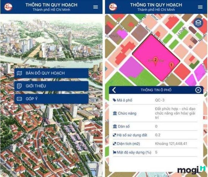 Website tra cứu thông tin quy hoạch của các tỉnh thành phố