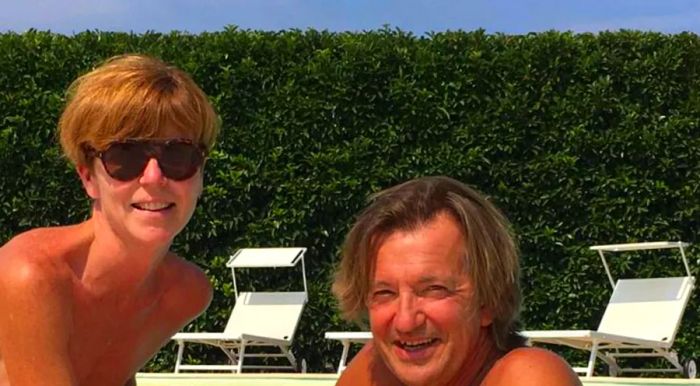 Martine and Pierre Dutray, seen here, are the owners of Resort Naturista Grottamiranda in Puglia, Italy.