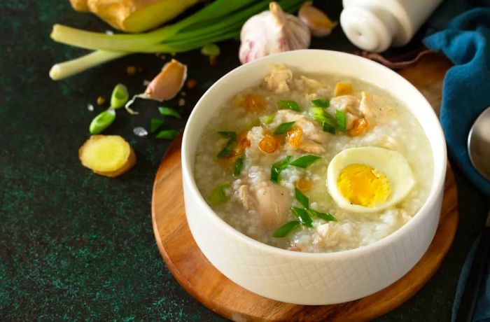 Arroz caldo is a unique fusion of Spanish, Chinese, and Filipino influences, creating a comforting, hearty dish that embodies the best of all three cultures.