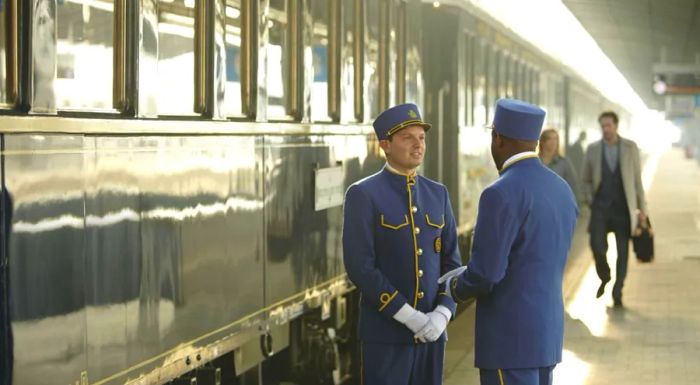 The Orient Express offers a luxurious journey from London to Venice, exuding elegance and style.