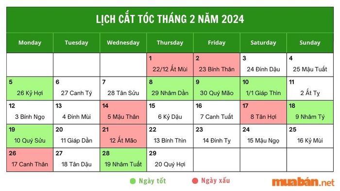 Ngày cắt tóc đẹp tháng 2 năm 2024: Mang lại vận may cho tình duyên và công việc
