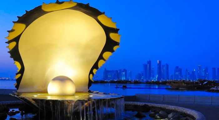 The Pearl Monument along Doha’s Corniche serves as a lasting tribute to Qatar’s pearling legacy.