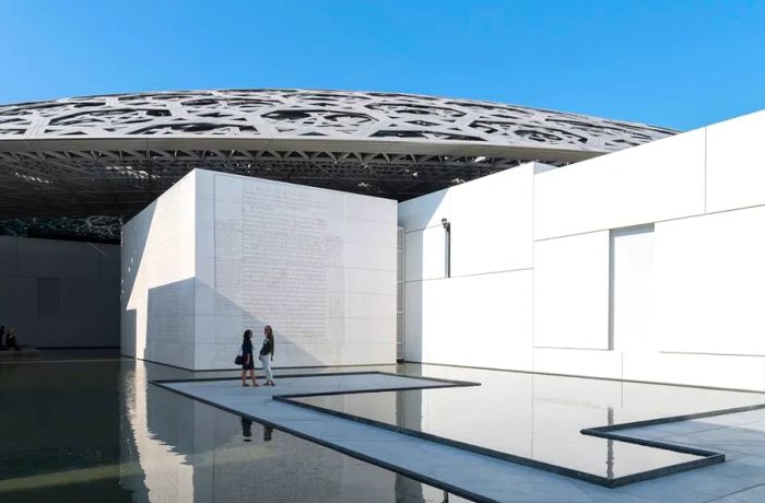 The Louvre Abu Dhabi was designed by the renowned architect Jean Nouvel.