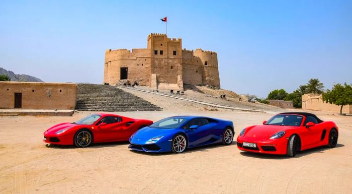 Supercar tour: What better way to explore the sights of the emirate?