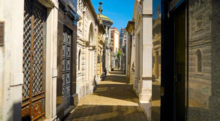 Recoleta Cemetery: A place where the dead are honored and remembered in Argentina.