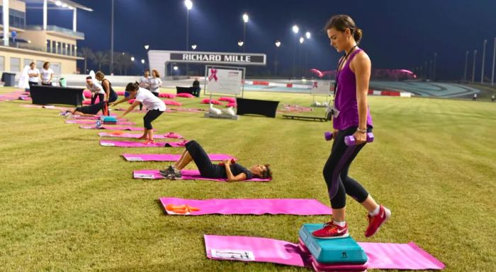 Circuits at the track.