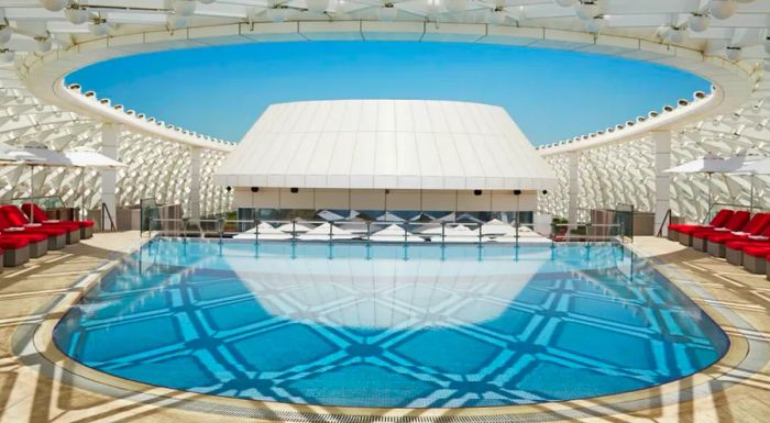 Check out the stunning pool at Yas Viceroy.