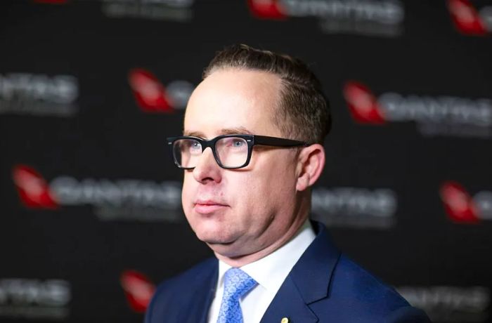 Alan Joyce, the CEO of Qantas Airways, pictured in Sydney, Australia on February 20, 2020.