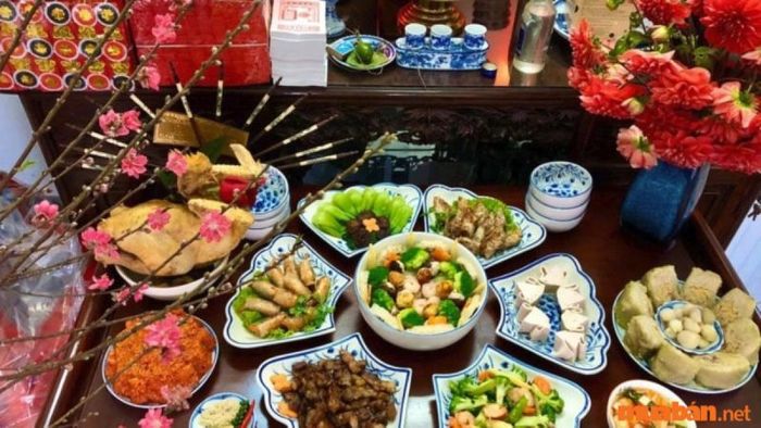 Hình ảnh mâm cúng tiễn ông bà sau Tết đầy đủ và trọn vẹn