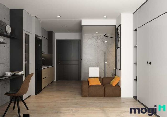 Thiết kế căn hộ studio đẹp 50m2 rộng rãi và thoáng đãng