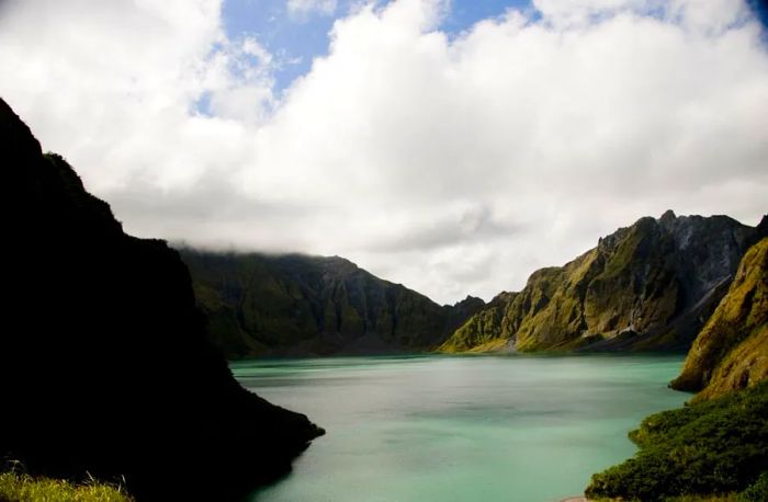 Mount Pinatubo is located on the island of Luzon in the Philippines.