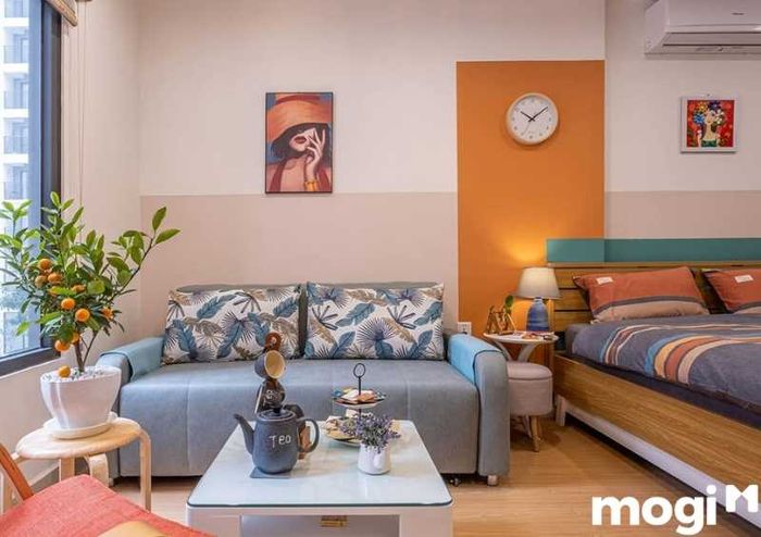 Căn hộ studio đẹp với thiết kế không gian mở thông thoáng