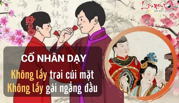 Lời dạy của cổ nhân về việc chọn bạn đời đúng đắn