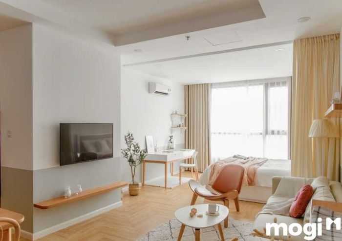 Thiết kế căn hộ studio đẹp 20m2 ngập tràn ánh sáng