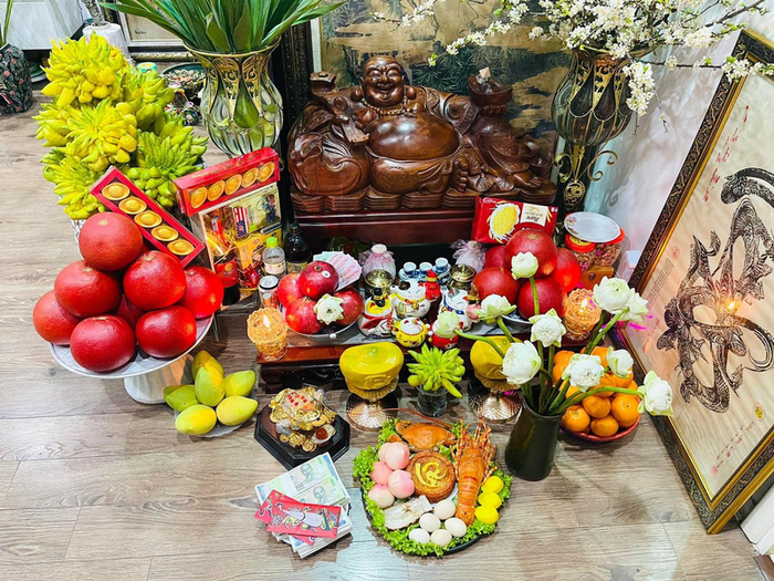 Mâm cúng Thần Tài đầy đủ và chu toàn