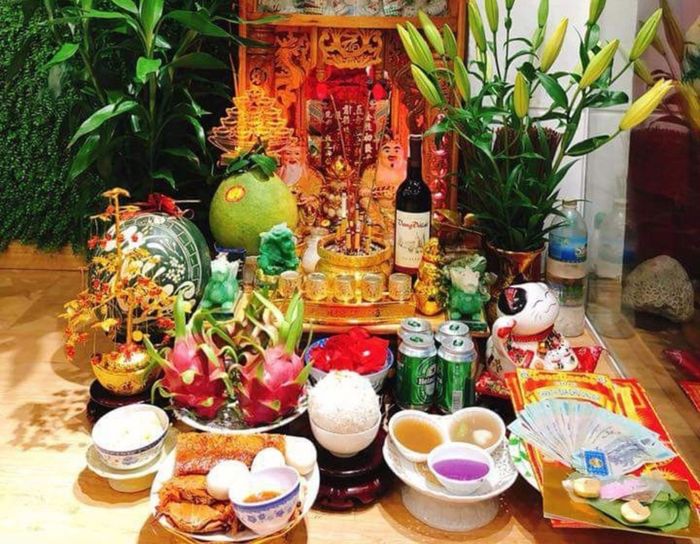 Mẫu cúng ngày vía Thần Tài tinh tế và đẹp mắt