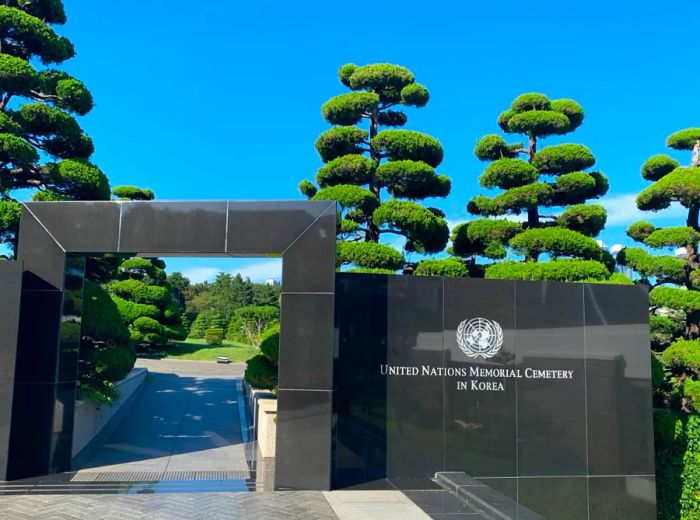 The United Nations Memorial Cemetery in Korea (UNMCK) is located in Busan and was visited on August 21.