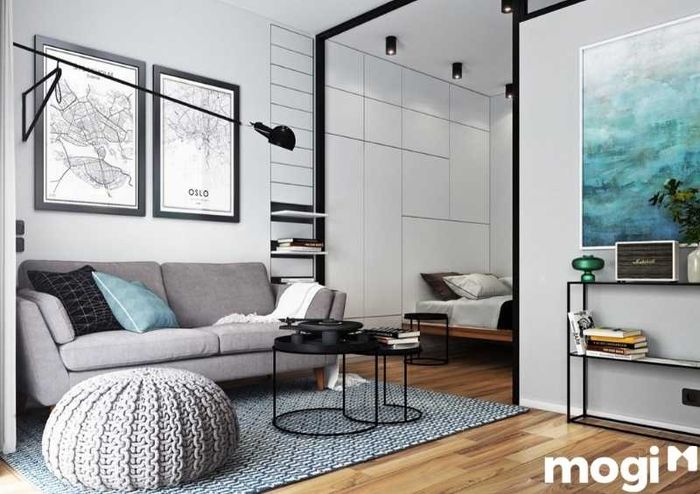 Thiết kế căn hộ studio đẹp 50m2 sang trọng và tiện nghi