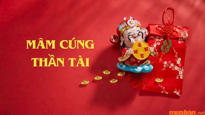 Mâm cúng Thần Tài năm 2024