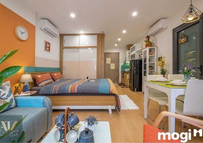 Thiết kế căn hộ studio đẹp 40m2 ấm áp và dễ chịu