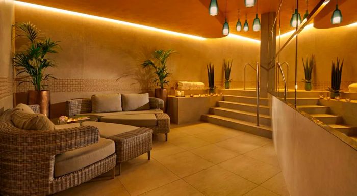 The Zafir Spa offers a perfect escape for relaxation after a hectic day exploring the city.