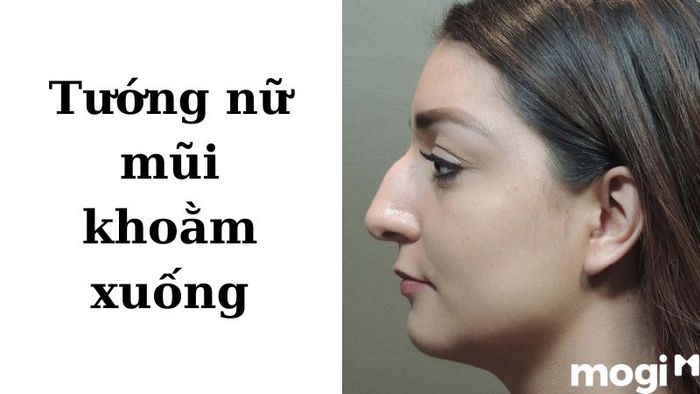 Mũi khoằm xuống ở đầu thường phản ánh tính cách người phụ nữ có chiều sâu, đôi khi có sự khép kín trong suy nghĩ và cảm xúc. Tướng mũi này có thể báo hiệu rằng bạn sẽ phải đối mặt với một vài thử thách lớn trong những năm cuối của độ tuổi 40.
