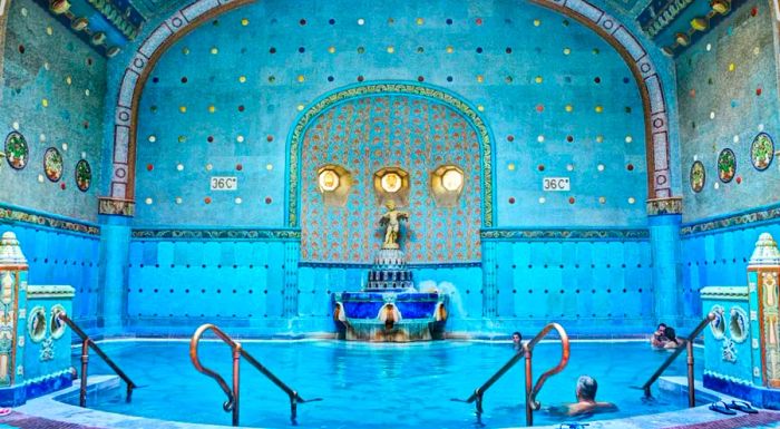 Gellért Baths is widely regarded as one of the most stunning bathhouses in Budapest.