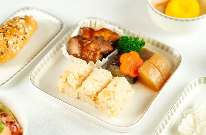 Exclusive menus will be tailored for each cabin class.