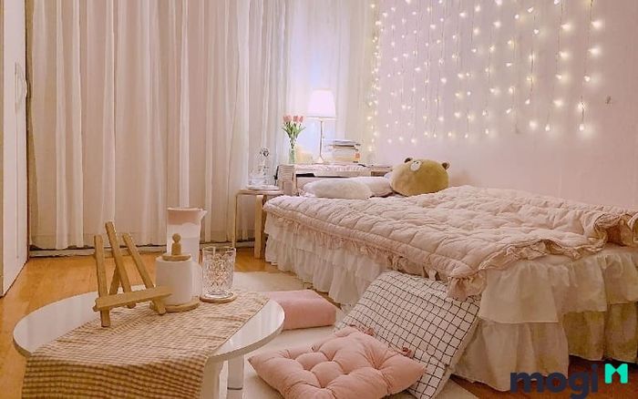 Khi phối màu nội thất với màu sơn, bạn sẽ tạo được hiệu ứng “ăn gian” diện tích hiệu quả.