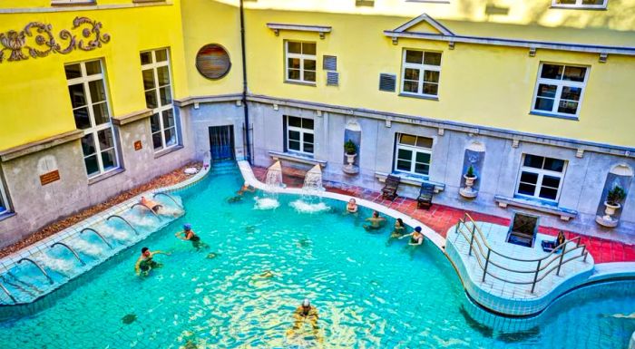 Lukács Baths offers both indoor and outdoor pools, making it a versatile spa experience.