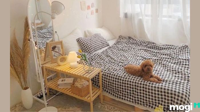 Mẫu trang trí phòng trọ không gác phong cách 5