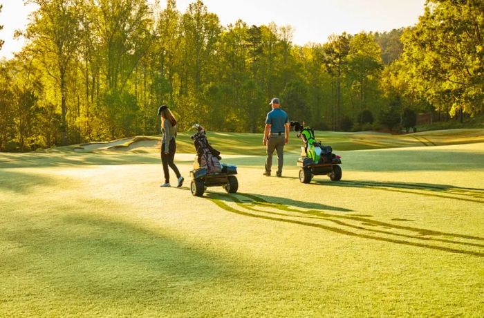 At Garden of the Gods Resort and Club in Colorado Springs, traditional caddies and golf carts have been swapped out.