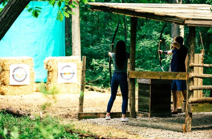 Guests at the Inns of Aurora in upstate New York can enjoy an exclusive, private archery lesson experience, perfect for those looking to try something new during their stay.